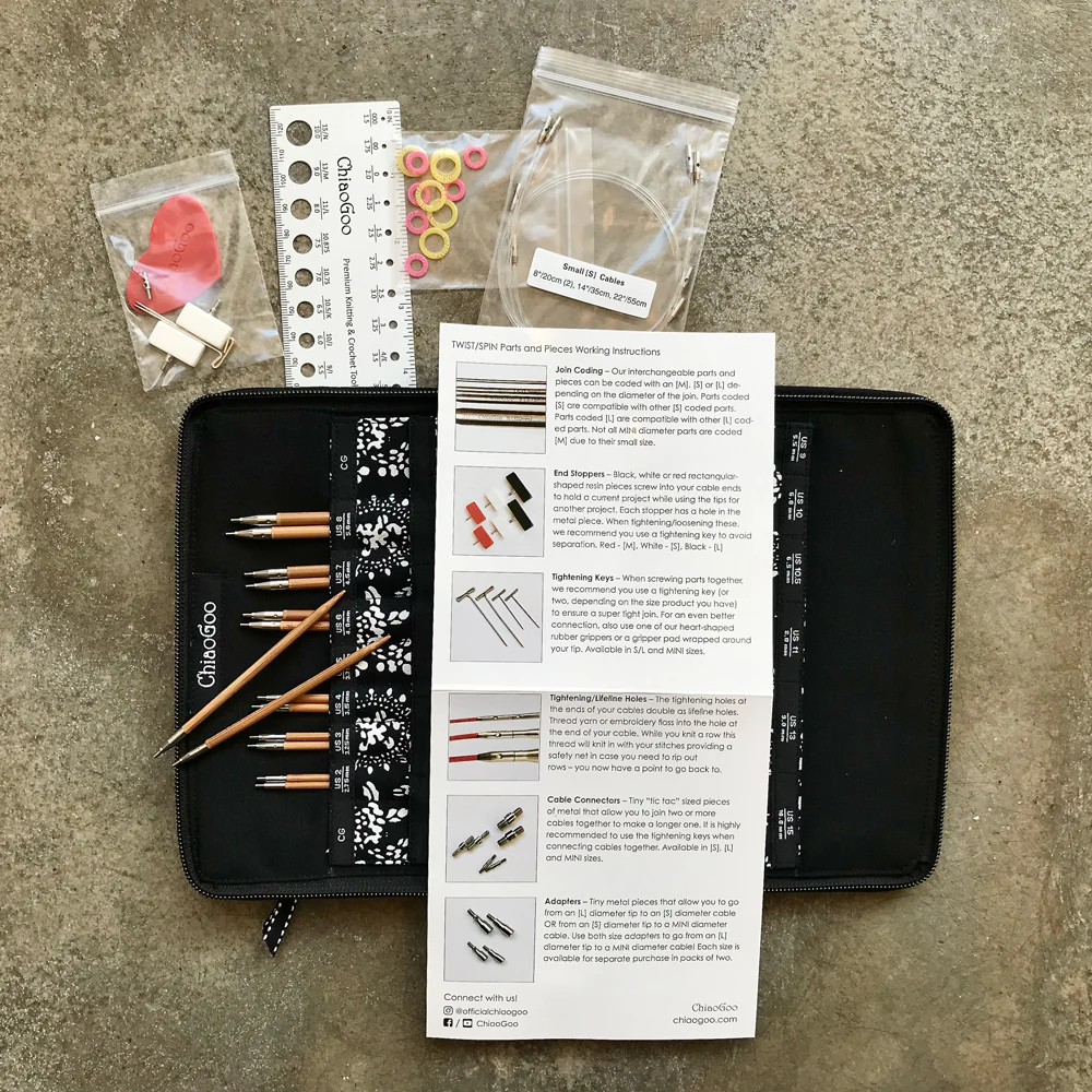 ChiaoGoo SPIN bamboo interchangeable circular needles set - Image 2