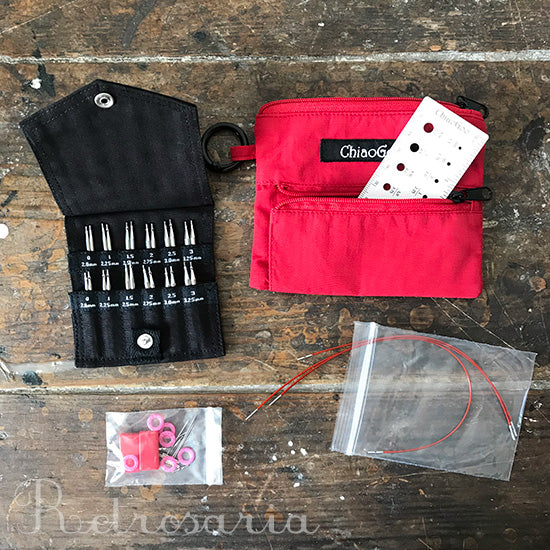 ChiaoGoo TWIST Shorties Red Lace Interchangeable Knitting Set - Image 3