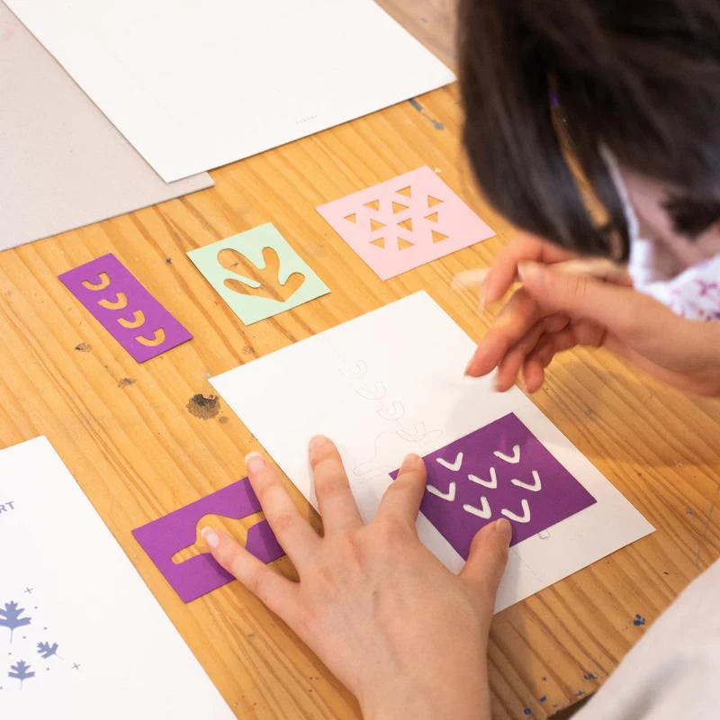 Stencil printing on fabric with Atelier Karaka - 18 APR - Image 2