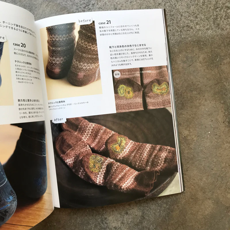 Hikaru Noguchi's First Time Darning Socks | hikaru noguchi はじめての靴下ダーニング - Image 5
