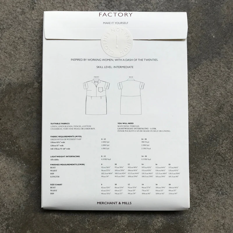 Merchant & Mills The Factory Dress Pattern - Image 2
