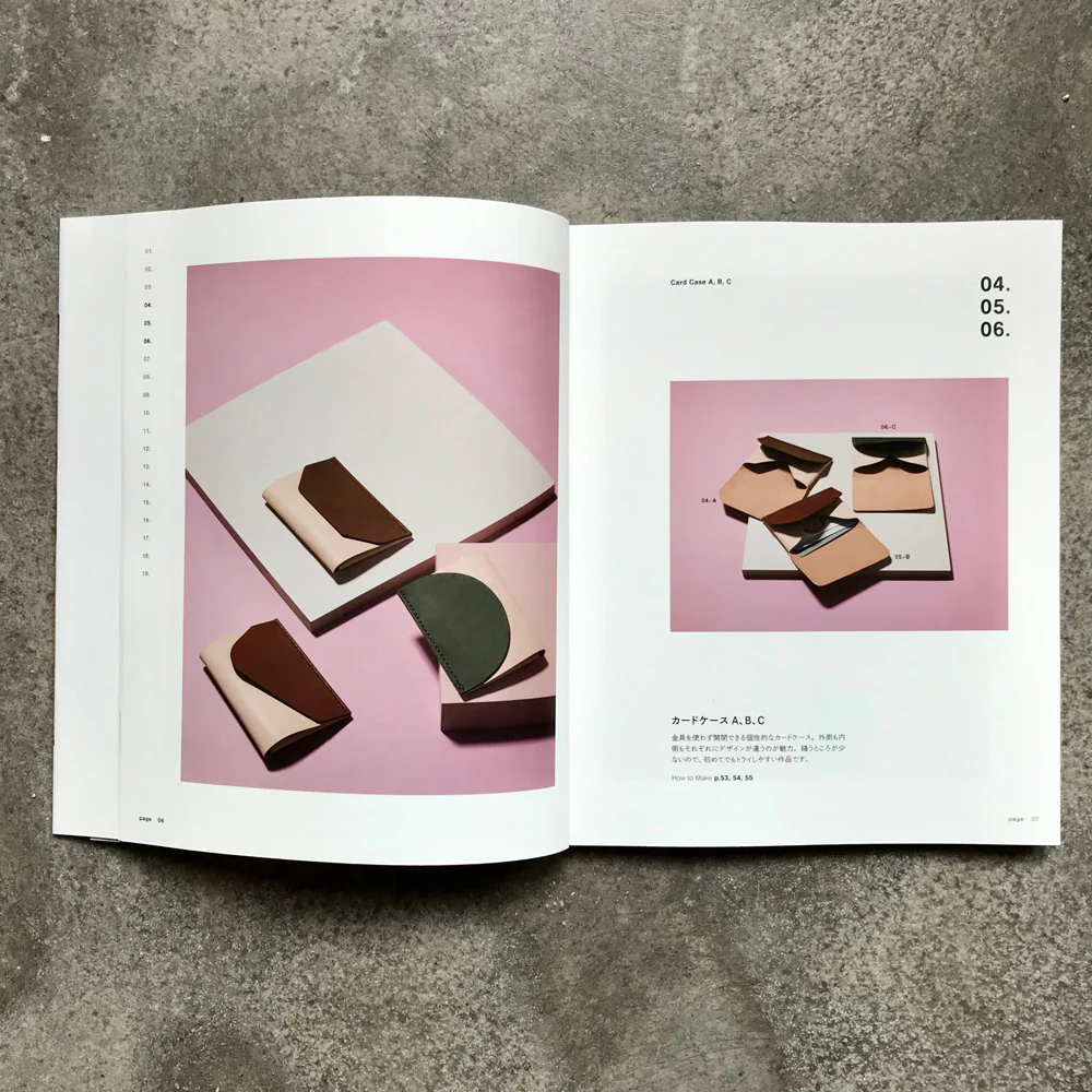 Minimalist style leather goods: 19 functional items made by hand | ミニマルスタイルの革小物: 手縫いで作る機能的な19アイテム;テヌイデツクルキノウテキナ19アイテム - Image 2