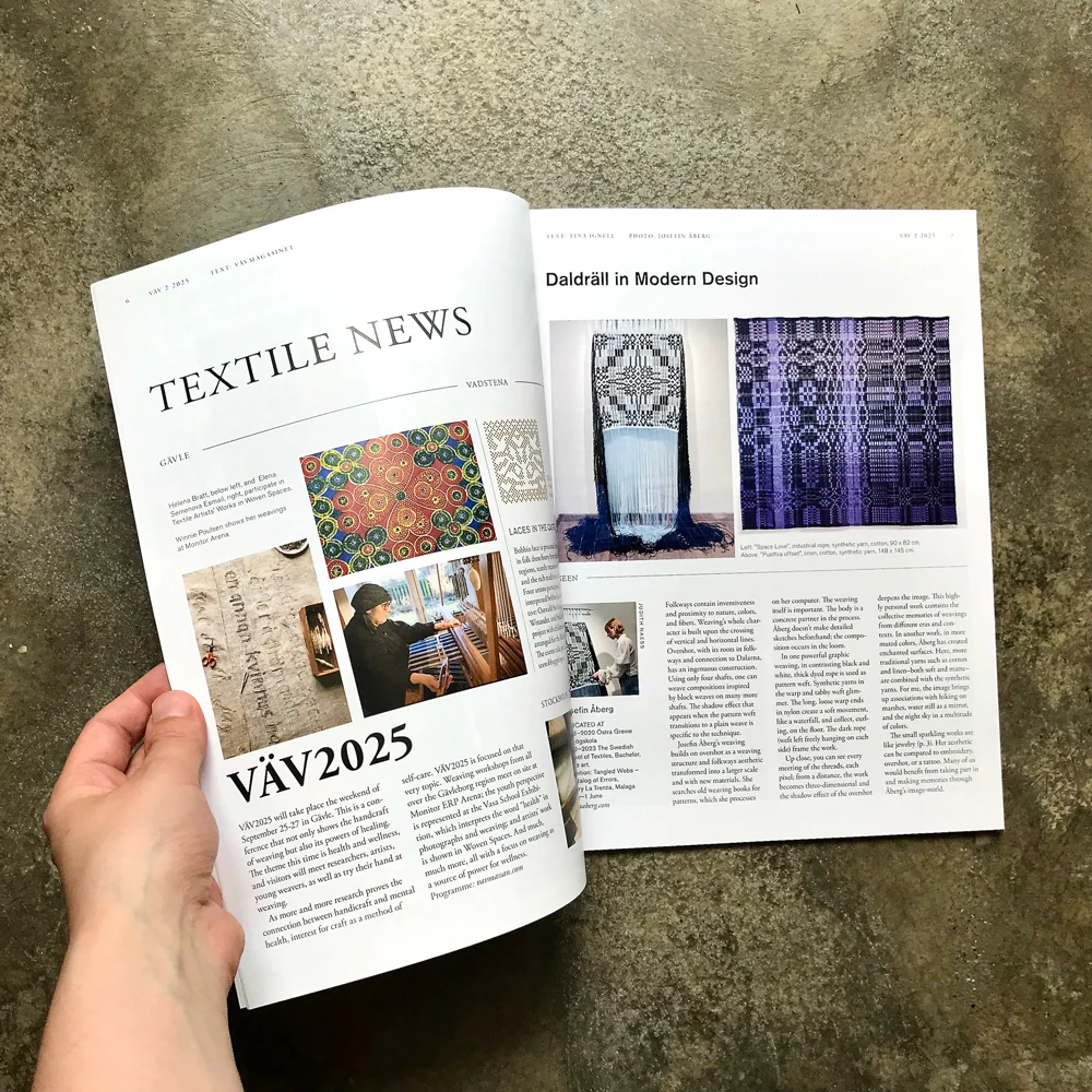 VÄV : Scandinavian Weaving Magazine issue 2 | 2025 - Image 2
