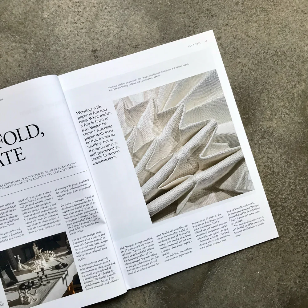 VÄV : Scandinavian Weaving Magazine issue 4 | 2025 - Image 2