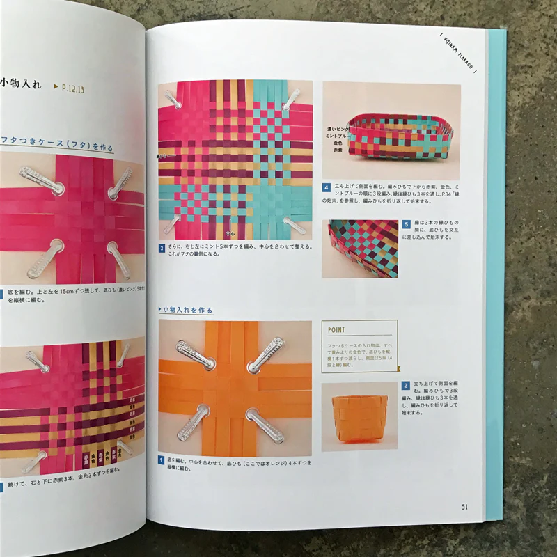 Vietnamese plastic basket made from polypropylene band PPバンドで作るベトナムのプラカゴ - Image 8