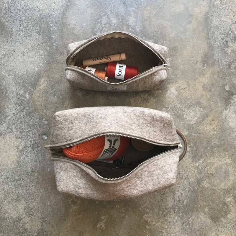 Wool felt travel pouch - Image 6